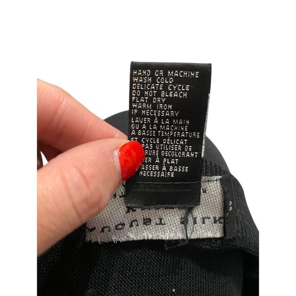 August Silk 100% Silk Knit Maxi Skirt Stretch with Elastic Waist Size L - Picture 6 of 6